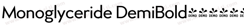 Monoglyceride DemiBold字体转换